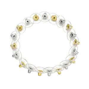 Stainless Steel Bullet Clutch <strong>Earring</strong> <strong>Backs</strong> with Pad <strong>Earring</strong> Safety <strong>Backs</strong> <strong>Silver</strong> Gold Ear Backing with Plastic Disc Findings - Product Image 4