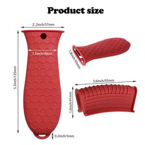 Manico in Silicone anti-calore per padella in ghisa con supporto per manico in Silicone - Product Image 6