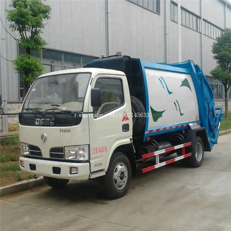 Caminhão de lixo 4cbm howo compactor, caminhão de transporte de reembolso