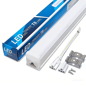 หลอดไฟ LED ประหยัดพลังงาน IP20 แสงขาวเย็น T5 แบบรวม PC <span class=keywords><strong>Plus</strong></span> PVC ขนาด 4 ฟุต 120 ซม. 1200 มม. 18w 20w ฝาครอบแบบขุ่น Ra80 ติดตั้งง่าย - Product Image 3