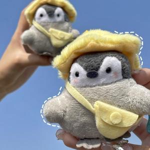 Borsa a tracolla gialla con piccolo ciondolo a forma di pinguino per la decorazione della borsa da ragazza portachiavi di peluche porta borse accessori portachiavi - Product Image 5