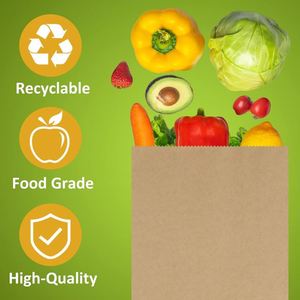 High Quality Lunch Kraft Paper Grocery Bulk <b>Bread</b> <b>Bags</b> Sack Lunch Recyclable Snack <b>Bags</b> Premium Beautiful Quality Paper <b>Bag</b> - Product Image 3