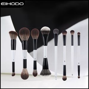 Set de Brochas de Maquillaje Eihodo, 7 Piezas, Pelo Sintético, Brochas para Base, Rubor, Contorno y Sombras de Ojos, Doble Punta, Herramientas de Maquillaje Profesionales - Product Image 1