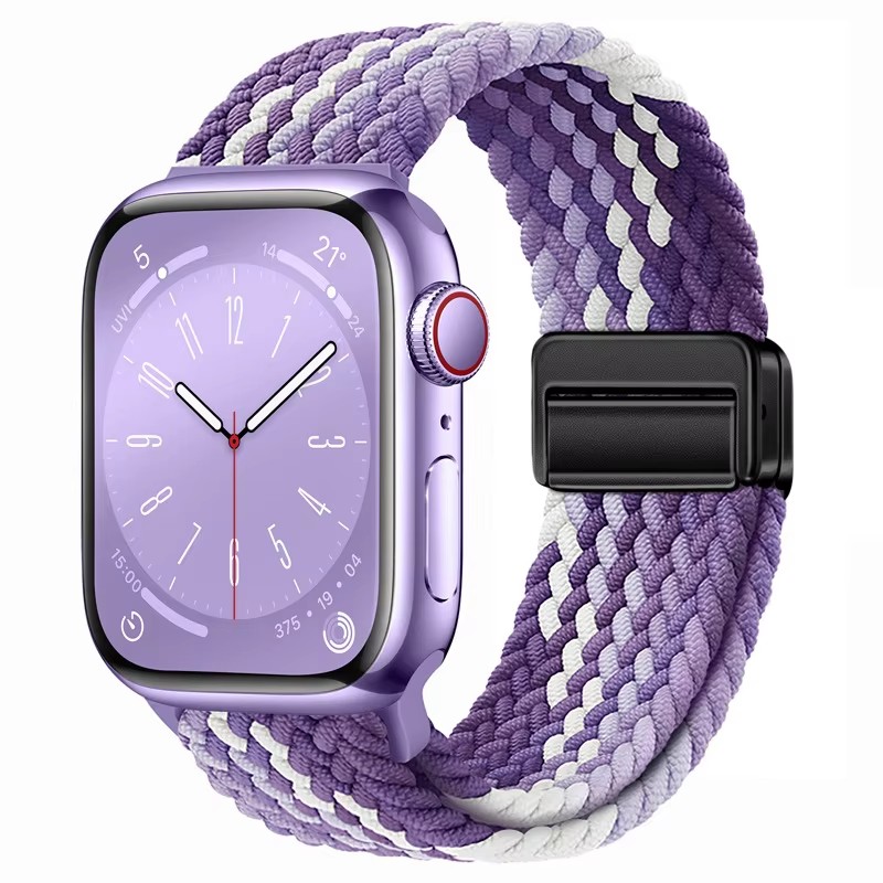 Nylon Loop Bands 38mm 40mm 42mm 44mm 45mm 49mm Elastic Replacement Nylon Braided Smart Watch Strap
