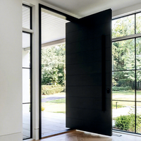 Porte d'entrée pivotante USA sur mesure en bois massif, rotative, extérieure, antivol, isolante thermiquement, pour appartement extérieur