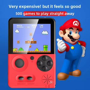 <span class=keywords><strong>Console</strong></span> de jeu portable 500-en-1 avec écran de 2,4 pouces et 3 pouces, mini <span class=keywords><strong>console</strong></span> de jeu de poche - Product Image 1