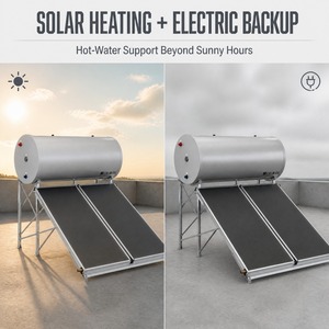 Calentador de Agua <span class=keywords><strong>Solar</strong></span> Eléctrico Presurizado de Acero Galvanizado de 300L con Tanque Esmaltado para Uso en Exteriores y Garajes, <span class=keywords><strong>Precio</strong></span> de Fábrica, OEM - Product Image 3