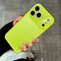 Coque de téléphone PC brillante couleur fluorescente pour iPhone 17 Pro Max 16 Plus 15 14 13 Pro avec protection intégrale de l'objectif et des boutons tactiles