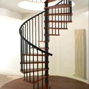 <span class=keywords><strong>Escalier</strong></span> <span class=keywords><strong>en</strong></span> <span class=keywords><strong>colimaçon</strong></span> moderne <span class=keywords><strong>en</strong></span> métal sur mesure avec des marches <span class=keywords><strong>en</strong></span> bois et <span class=keywords><strong>en</strong></span> acier inoxydable, durable, sûr, écologique, pour une utilisation <span class=keywords><strong>en</strong></span> intérieur, idéal pour les appartements - Product Image 1