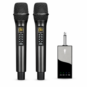 K188 Portable Dual Wireless Microphone System for Karaoke, Wedding, Singing, <strong>DJ</strong>, Party, Speech, Church - Product Image 6