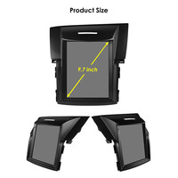 CARUPEZ 9.7 inci IPS Android Car Stereo GPS DSP Vertikal Gaya Tesla Unit Navigasi Head Unit CR-V 2012-2016 CarPlay Android Auto