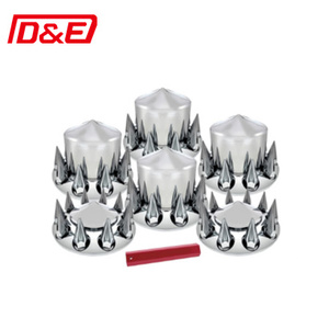 Vente flash : Cache-roues avant en ABS chromé taille 22,5 avec cache-écrous 10 trous 22,5'' pour camions américains, cache-moyeu de roue - Product Image 6