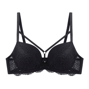 Binnys Bán Buôn Hot Mô Hình Phía Trướ<span class=keywords><strong>c</strong></span> Dây Đeo Chữ Thập Ren Sexy Rắn Màu Sắ<span class=keywords><strong>c</strong></span> Phụ Nữ Đồ Lót Thoải Mái Đồ Lót Đẩy Áo Ngự<span class=keywords><strong>c</strong></span> Cho Phụ Nữ - Product Image 6