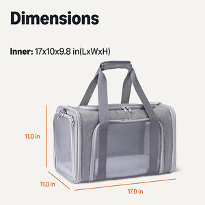 Wholesale Soft Cat <b>Carrier</b> Shoulder <b>Bag</b> Airline Travel Portable Breathable Pet Travel <b>Carrier</b> for <b>Small</b> Medium Cats Puppies - Product Image 2