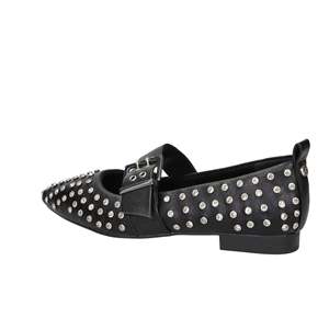 Ballerine da Donna Xti Nere con Borchie, Scarpe Basse a Punta - Product Image 3