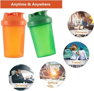 Eco-friendly 400ml Colorful Plastic Protein for for Fitness Outdoor Use Boiling Applicable Dishwasher Safe Unisex - Product Image 3