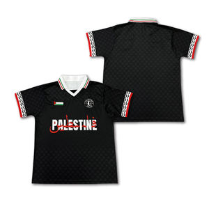 Camiseta de fútbol personalizada sublimación patrón de rayas camisetas de fútbol retro cuadradas de gran tamaño - Product Image 4