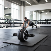 CHENGMO SPORTS Équipement de gym à domicile Roues d'exercice abdominales Appareil de crunch abdominal Rouleaux de musculation abdominale