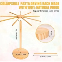 Séchoir à pâtes, grand séchoir à pâtes en bois pliable pour pâtes fraîches, nouilles, spaghetti, support de séchage