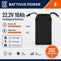 Аккумулятор Battivus 48В 400Втч, полутвердотельный, 3000 циклов, высокая энергетическая плотность, LiPo, -50°C - 60°C, длительное время работы, для БПЛА VTOL