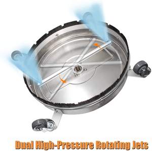 منظف أسطح مسطحة صناعي بضغط مائي 4500 رطل لكل بوصة مربعة، 20 بوصة، من الفولاذ المقاوم للصدأ - Product Image 3