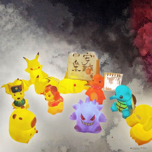 新款 PVC LED 夜灯，带皮卡丘暖光，适合儿童卧室，适合生日快乐之夜的床头柜，日本动漫源 - Product Image 3