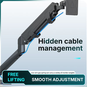 GE52 dudukan <span class=keywords><strong>Monitor</strong></span> ganda dapat diatur pegas Gas dengan fungsi sisipan cepat dasar Grommet untuk 2 lengan <span class=keywords><strong>Monitor</strong></span> layar - Product Image 2