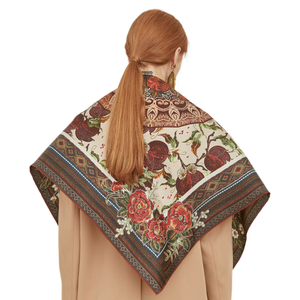 Customized Design Your Own Logo Printing <strong>Bandana</strong> Square Polyester Silk Satin <strong>Bandana</strong> - Product Image 2