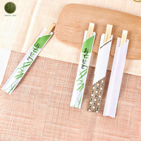 Baguettes jetables rondes en bambou emballées individuellement, impression de logo personnalisé pour la restauration, le sushi, la maison, le camping, la vente en gros