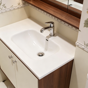 Set di Mobili da Bagno Stile Hotel con Lavabo in Marmo Ceramico, Armadietto <span class=keywords><strong>a</strong></span> <span class=keywords><strong>Specchio</strong></span> Intelligente da Parete, Personalizzabile di Alta Gamma con Funzionalità Smart - Product Image 5