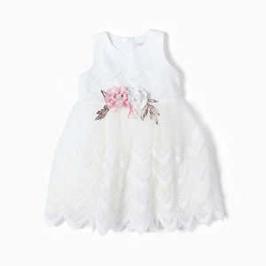 Robe blanche pour enfants, vêtements pour filles, manteau en jean, sac, ensembles trois pièces, vêtements pour enfants, robes de fête pour filles - Product Image 4