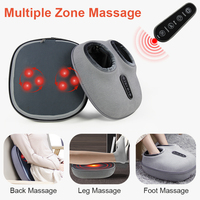 Meilleure Vente OEM ODM Coussin de Massage Électrique 2-en-1 pour les Pieds et le Dos avec Fonction de Pétrissage, de Tapotement et de Chaleur pour la Maison et le Bureau