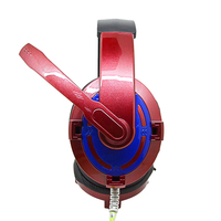 Casque de jeu stéréo, casque de jeu compétitif avec microphone, prise jack 3,5 mm, casque filaire supra-auriculaire