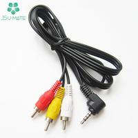 Cable de Audio y Video RCA Estéreo a RCA Macho de Ángulo Recto Personalizado de Fábrica