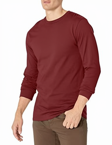 T-<span class=keywords><strong>shirt</strong></span> vintage à manches longues pour homme <span class=keywords><strong>Columbia</strong></span>, 100 % coton, design uni, idéal pour la pêche, le camping, la randonnée, couleur Rich Wine Gulfstream, taille S - Product Image 1