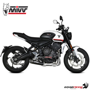 Sistema de Escape Completo para Motocicleta MIVV X M5, Fabricado en Italia, en Acero Negro Racing para 660 2021 - Product Image 2