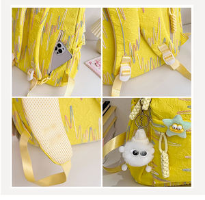 Style coréen mignon doux femme Junior lycée étudiant ordinateur <span class=keywords><strong>voyage</strong></span> sac à dos lycéen coloré cartable - Product Image 4