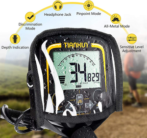 Detector de Metales Profesional TX-850 de Alta Sensibilidad, <span class=keywords><strong>Pinpointer</strong></span> para Buscar Tesoros, Bobina Impermeable de 5 Metros, Buscador de Oro - Product Image 3