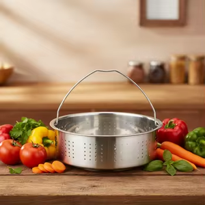 <span class=keywords><strong>Insert</strong></span> à vapeur en acier inoxydable 26 cm pour cuiseur à riz, dim sum et cuisson à la vapeur des légumes - Product Image 3