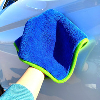 Chiffon de lavage épais en microfibre 800 g/m² pour voitures, serviette en polaire corail super épaisse pour le nettoyage automobile