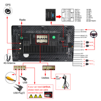 Radio para Auto TS10 TS18 con Chip 7862, Carplay Inalámbrico, Android Auto, Reproductor GPS, Pantalla Táctil IPS, RDS, FM, DSP, 4G, Sim, Estéreo, DVD