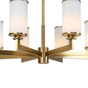 Lámpara Colgante LED Moderna de Lujo con Pantalla de Cristal y Cobre, Regulable, para Villa, Hotel, Restaurante, Sala de Estar, Dormitorio - Product Image 4