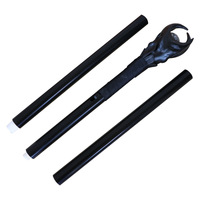 Prop Fournitures Baguette Sorcière Noire Reine Dormir Malédiction Sceptre Performance Sceptre Halloween Intérieur Extérieur Festival Fête