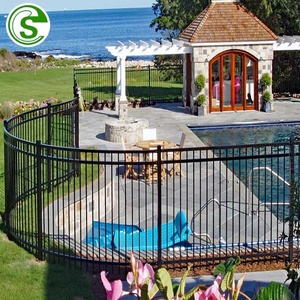 Clôture tubulaire en acier avec poteaux de clôture Panneau mural de jardin en acier au design moderne pour la sécurité résidentielle - Product Image 4