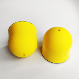 Tampons de ponçage à main ronds de <span class=keywords><strong>3</strong></span> pouces en forme de souris, dureté moyenne, pour crochet et boucle, OEM, automobile, travail du bois, meubles, ponçage et polissage - Product Image 3