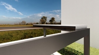 Pergola Solaire de Jardin avec Panneaux Photovoltaïques et Toit à Lames Orientables Électriques en Aluminium