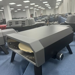 Four à pizza portable de 13 pouces en acier inoxydable avec pierre à pizza pour le camping et le barbecue - Product Image 3