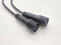 Kabel Tahan Air IP65 Male Female untuk Lampu Taman LED, Konektor Tahan Air 2pin 3pin 4pin, Penutup Ujung Kabel SR