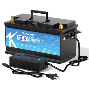 EU/US/CA Stock Kepworth 12.8v 100Ah 120Ah 180Ah Battery Lithium Ion Battery Pack 12v Lithium Battery Solar With Charger - Product Image 1