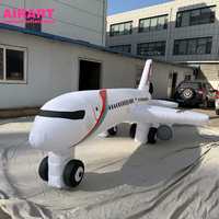 Modèle d'avion publicitaire gonflable personnalisé pour la décoration de salon et de fête & Jouet d'avion gonflable